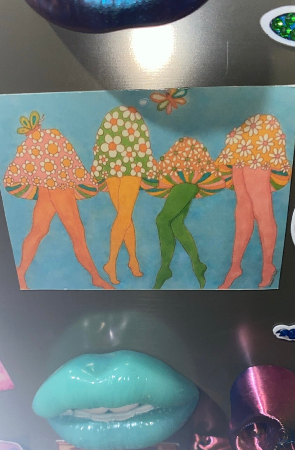 Mushroom Miniskirt Fridge Magnet