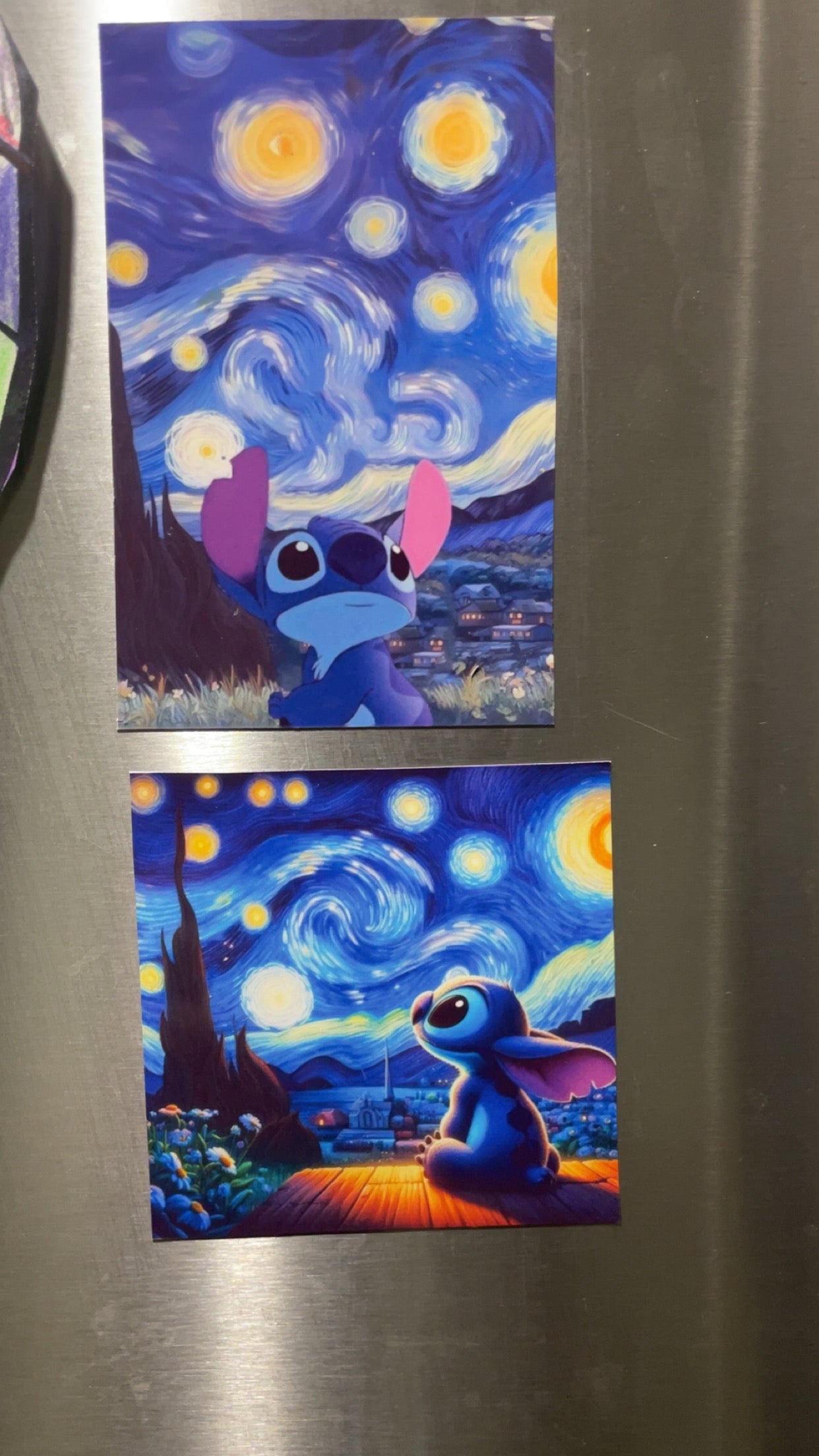 Starry Night Alien 626 Wanderer Two Versions Fridge Magnet