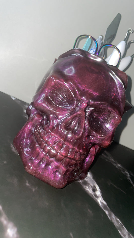 “Flutter & Flourish" Skull Organizer