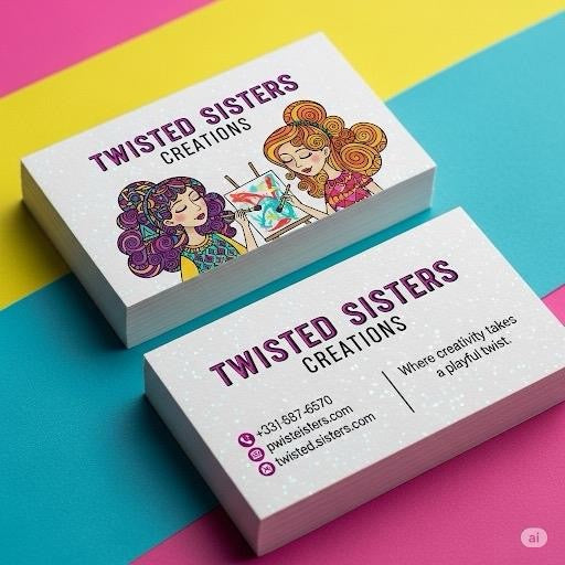 100 Custom Double Sided Business Cards with Unique Front Design Add Your Own Design Back Side Available