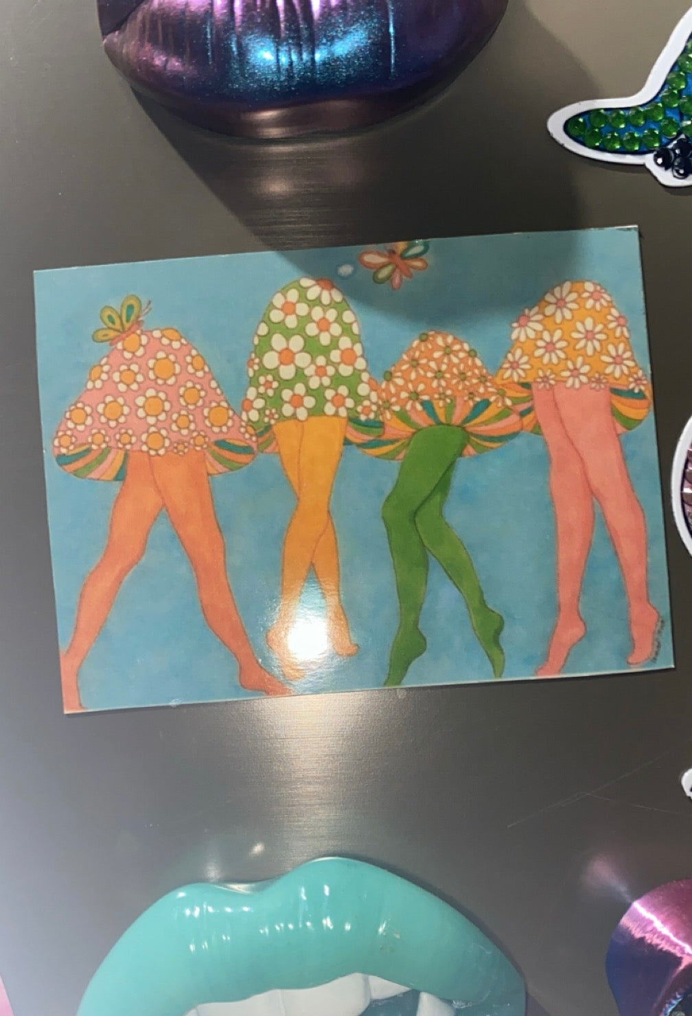 Mushroom Miniskirt Fridge Magnet