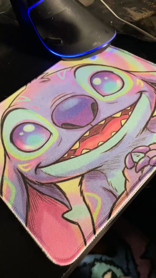 Galactic Glitch Alien Mousepad